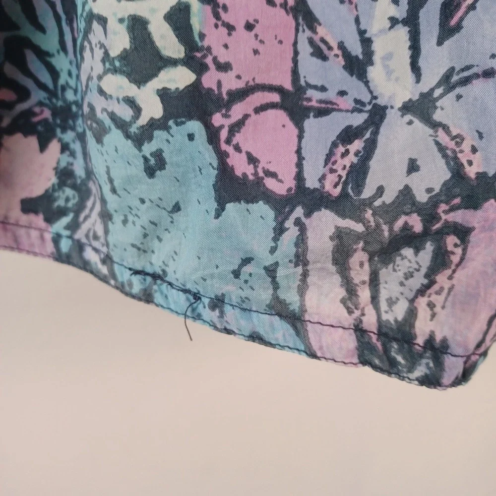 Nike‎ Vintage Novelty Retro Print Pull On Nylon Active Shorts White Tag Youth L